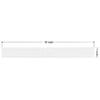 2PCS Replacement Silicon Rubber Squeegee Blade, 12 Inch White view 2