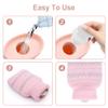 320ml Hot Water Bottle with Knited Cover, Mini Hot Water Bag for Pain Relief, Waist, Back, Neck, Shoulders, Small Leak Proof Hot Water Bottle with Removable Cover for Women, Kids, Best Gifts view 2