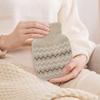 320ml Hot Water Bottle with Knited Cover, Mini Hot Water Bag for Pain Relief, Waist, Back, Neck, Shoulders, Small Leak Proof Hot Water Bottle with Removable Cover for Women, Kids, Best Gifts view 4