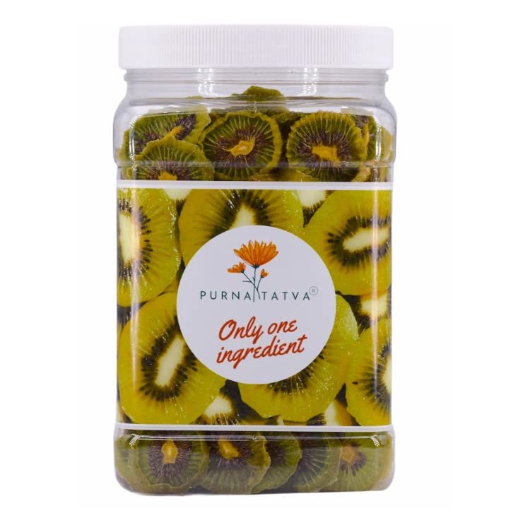 Kiwi - Dried Green Kiwi slices - Natural/dehydrated/Kiwi chips/ Healthy Snacks perfect for kids, Hikers Delight - 16 ounce