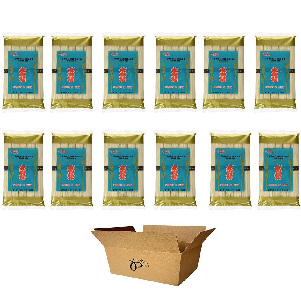 JFC International Tomoshiraga Somen Noodles, 16Oz Each (Pack of 12)