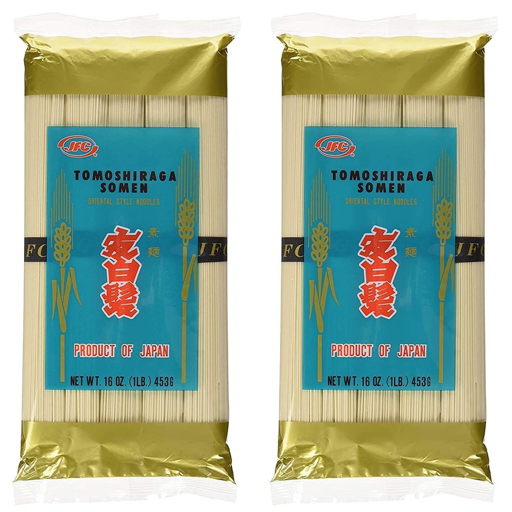 JFC International Tomoshiraga Somen Noodles, 16Oz Each (Pack of 2)