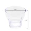 48 Pack Tiny 3 oz. Rum Shot Mini Dessert Parfait Cup with Spoons Professional-Grade Recyclable Transparent Clear Durable Disposable Plastic for Wedding, Banquets, Buffets CMJJ view 4