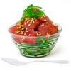 50 Pack 3 oz. Asian-Style Clear Mini Plastic Bowl With Spoons | Appetizer Bowls and Disposable Dessert Bowls | Professional-Grade Recyclable Mini Dessert Cup for Appetizers | CMJJ view 1