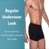 AIRCUTE Washable Absorbent Urinary Incontinence Underwear for Men, Soft Leak Proof Boxer Briefs for Bladder Leakage 60ML (4X-Large, Black) view 2