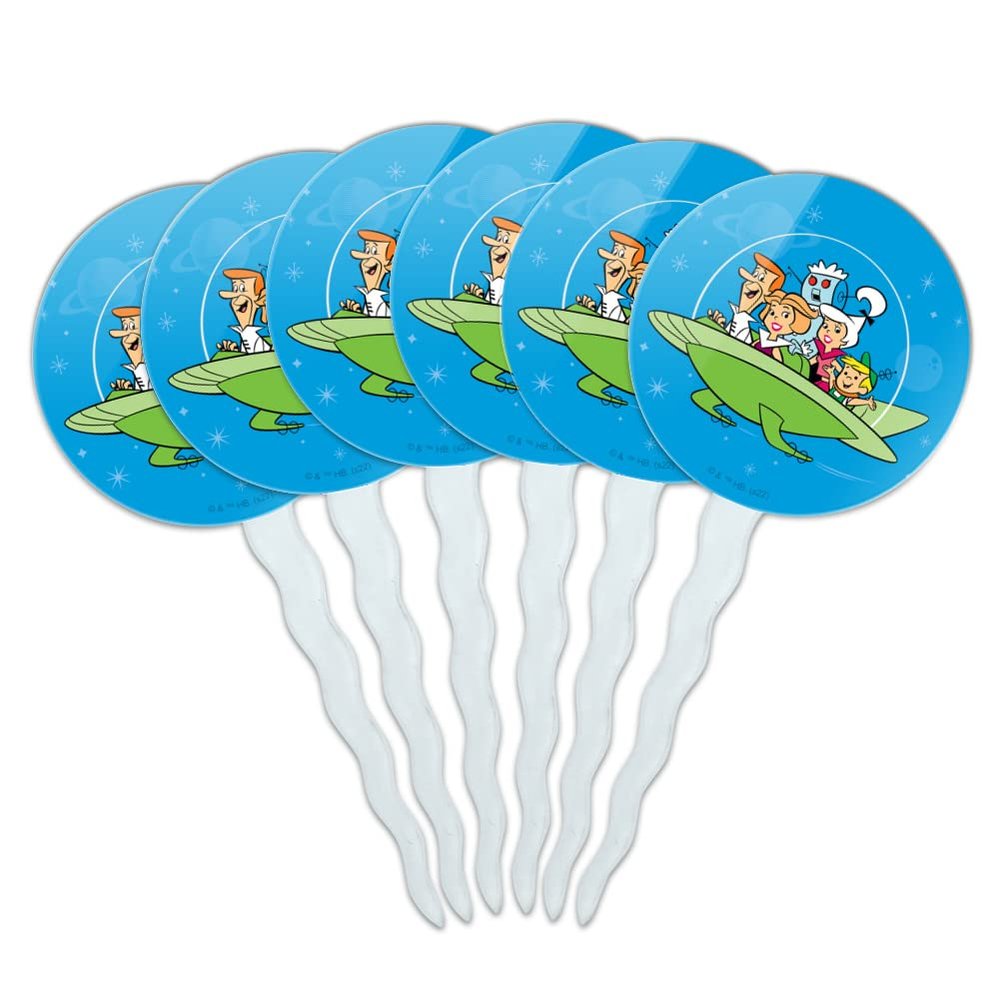 GRAPHICS & MORE The Jetsons Family Cupcake Picks Toppers Decoration Set of 6