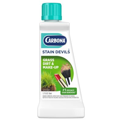 Carbona Stain Devils #6 (1.7 Fl Oz), Targeted Spot Cleaner for Grass, Dirt & Make-Up Stains, Safe on Skin & Washable Fabrics