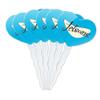 GRAPHICS & MORE The Jetsons Logo Heart Love Cupcake Picks Toppers Decoration Set of 6 view 1
