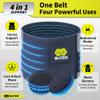 BLITZU Umbilical Hernia Belt for Men & Women, Abdominal Binder Adjustable Truss Support with 2 Compression Pads for Naval, Ventral, Incisional, Epigastric, Belly Button Hernias, Pre Post Surgery L-XL view 2