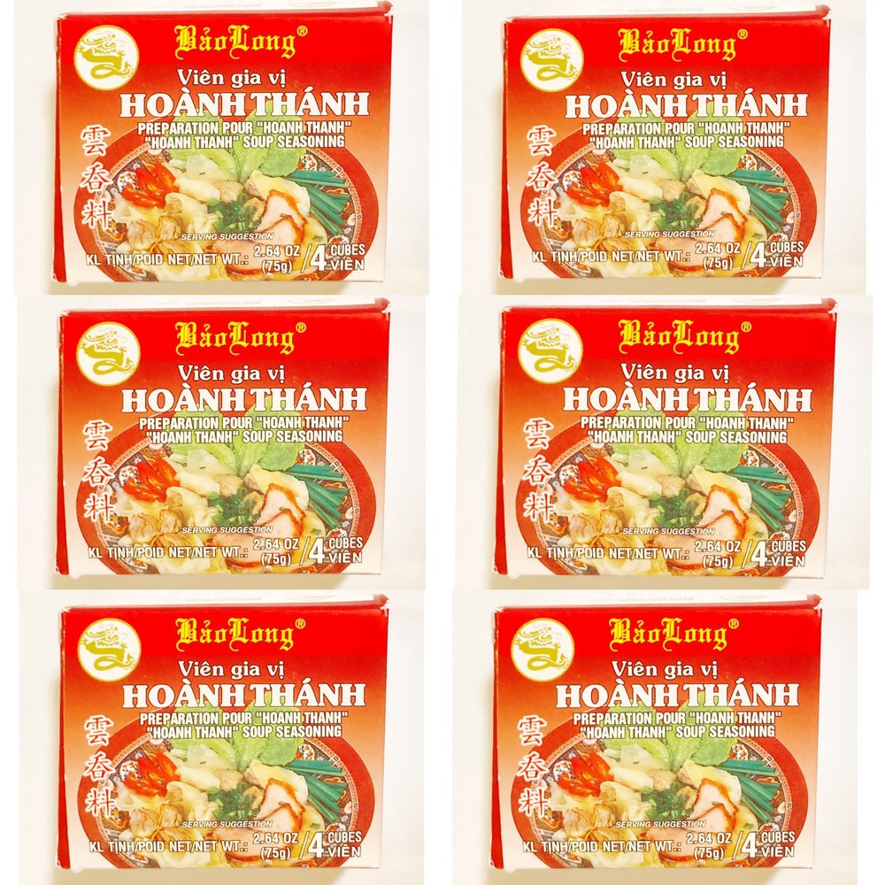 6 Pack Mini Baolong Hoanh Thanh Soup Seasonging (2.64 Oz Each)