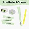 LaSyL Green Pre Rolled Cones | 50 Pack King Size Cones Rolling Paper (4.3inch/109mm) | Preroll Papers with Filter Tips and Packing Tubes | Burn Slow and Even view 2