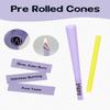 LaSyL Purple Pre Rolled Cones | 100 Pack King Size Cones Rolling Paper (4.3inch/109mm) | Preroll Papers with Filter Tips and Packing Tubes | Burn Slow and Even view 2