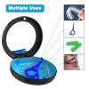 BVN Retainer Case with Mirror, Orthodontic Dental Case for Braces, Mouth Guard, Dentures, Teeth Aligner, Night Guard Container Storage Holder Black view 3