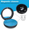 BVN Retainer Case with Mirror, Orthodontic Dental Case for Braces, Mouth Guard, Dentures, Teeth Aligner, Night Guard Container Storage Holder Black view 4