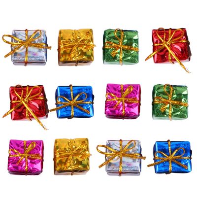 12pcs Mini Boxes Ornaments Small Boxes Hanging Miniature Boxes ()