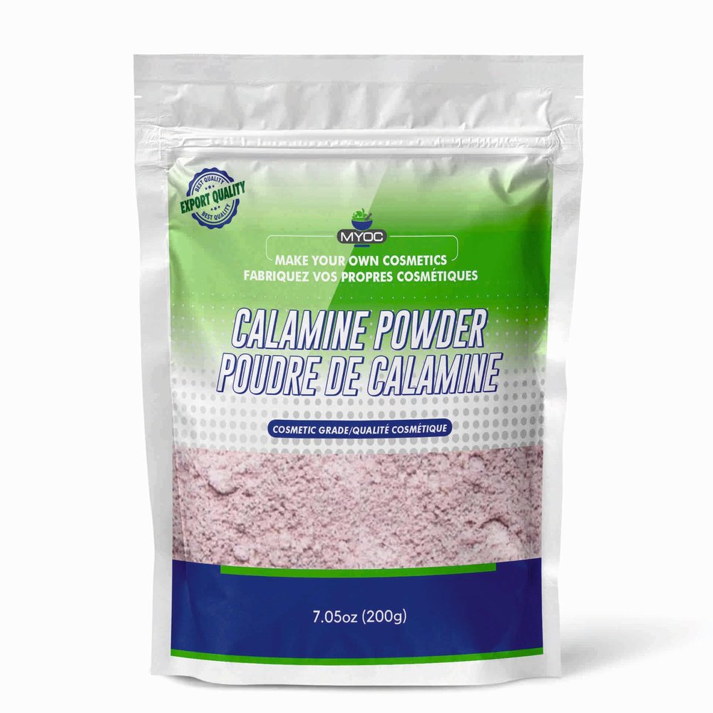 MYOC Calamine Powder Cosmetic Grade (200 g / 7.05 oz) - Fine Pink Mineral Powder for Skincare Lotions Creams Masks & DIY Formulations