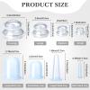 16 Pcs Silicone Cupping Therapy Set Anti Cellulite Cup Vacuum Suction Massage Cup Silicone Cupping Therapy Set for Cellulite Reduction Myofascial Release Massage Therapist Home Use (Clear) view 2