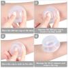 16 Pcs Silicone Cupping Therapy Set Anti Cellulite Cup Vacuum Suction Massage Cup Silicone Cupping Therapy Set for Cellulite Reduction Myofascial Release Massage Therapist Home Use (Clear) view 3