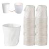 50 PACK - 9 oz. Hotel Motel Room Paper Individually Wrapped Cups - WHITE view 1