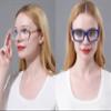 REAVEE 2 Pack Oprah Style Oversized Reading Glasses for Women Men Blue Light Blocking, Ladies Stylish RetroSquare Large Computer Readers (Blue/Clear 1.75x) view 4