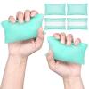 Sosation 6 Pcs Palm Grip Protector Hand Contracture Cushion with Elastic Band Sweat Resistant Soft Washable Hand Palm Protector Physical Therapy Exercisers for Right Left Finger view 1