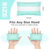 Sosation 6 Pcs Palm Grip Protector Hand Contracture Cushion with Elastic Band Sweat Resistant Soft Washable Hand Palm Protector Physical Therapy Exercisers for Right Left Finger view 4
