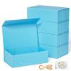 RYDDOY 5 Pack Blue Gift Box, 12x6x4'' Gift box for Presents with Lids Magnetic Closure Rectangle Collapsible for Bridesmaid Proposal Box, Wedding, Christmas, Halloween, Birthday Gift Packging view 1