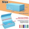 RYDDOY 5 Pack Blue Gift Box, 12x6x4'' Gift box for Presents with Lids Magnetic Closure Rectangle Collapsible for Bridesmaid Proposal Box, Wedding, Christmas, Halloween, Birthday Gift Packging view 2