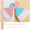 Tofficu 3 Sets of Small Dustpan and Brush Keyboard Cleaner Brush Set Mini Hand Broom Dustpan Portable Pan Set for Sofa Table Keyboard Cleaning view 2