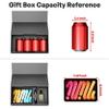 RYDDOY 5 Pack Black Gift Box, 12x6x4'' Gift box for Presents with Lids Magnetic Closure Rectangle Collapsible for Groomsman Proposal Box, Wedding, Christmas, Halloween, Birthday Gift Packging view 3