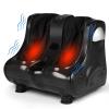 COSTWAY Foot and Calf Massager, Shiatsu Heated Electric Foot Massager with Heating, Vibration, Deep Kneading, Tilt Base, Washable Sleeves, Leg Massager for Relaxation, Foot Pain Relief view 1