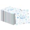100 Pcs Winter Paper Napkins 6.5 x 6.5 Inch Snowflake Cocktail Napkins Christmas Napkins Party Beverage Napkins 2 Ply Disposable Napkins for Christmas New Year Winter Holiday Dinner Party Supplies
