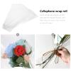 STOBOK Clear Cellophane Bouquet Sleeve 50pcs Transparent Florist Bouquet Bag Rose Packaging Bags Floral Arrangement Supplies for Wedding Birthday Valentine view 4