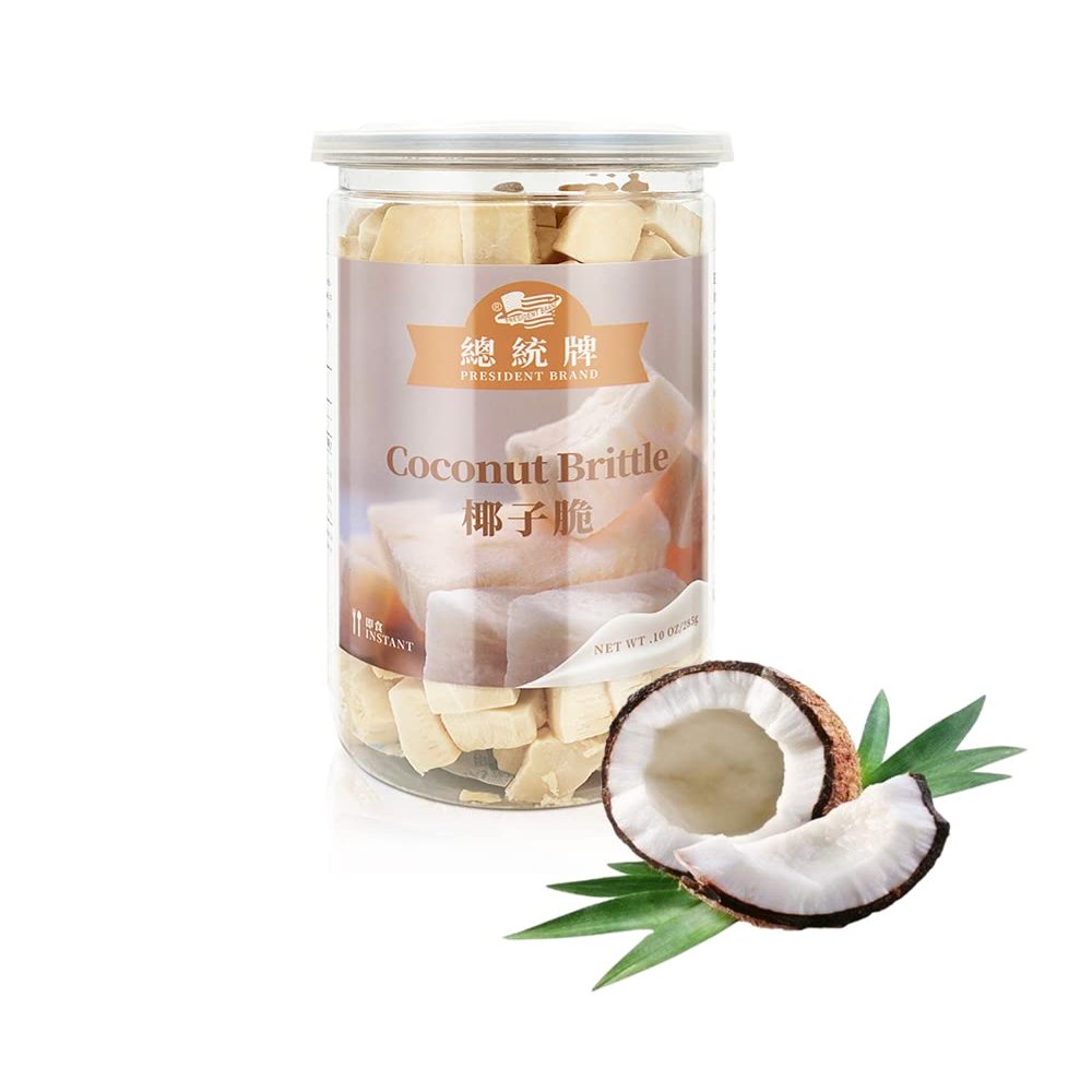 President Brand Dried Coconut Chip | Coconut Brittle | Healthy Snacks for Kids & Adults | Holiday Gifts 285g 10oz