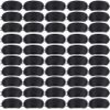 50 Pieces Blindfold Eye Cover Sleep Mask,Blind Folds for Game,4 Layers Blindfold Sleeping Masks,Soft Sleep Mask Bulk with Nose Pad and Elastic Strap for Games Party Travel Sleep Women Men,Black view 1