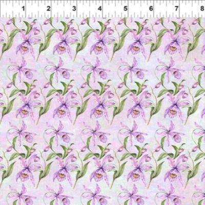 In The Beginning Botanical by Jason Yenter 5BL1 Orchids Lavender