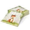 Gift Boutique - 100 Woodland Animal Creatures Luncheon Napkins Disposable Paper Pack Rustic Forest Friends Fox Deer Dinner Lunch Napkin for Animals Camping Hunting view 2