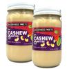 Wilderness Poets, Organic Cashew Butter - Raw, Vegan, Paleo, No Added Sugar - 16 Ounce (Pack of 2) - Glass Jar view 1