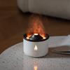350ml Premium Essential Oil, Diffuser Volcano Flame Mist Aromatherapy for Home, Office & spa with auto Shut-Off, White view 2