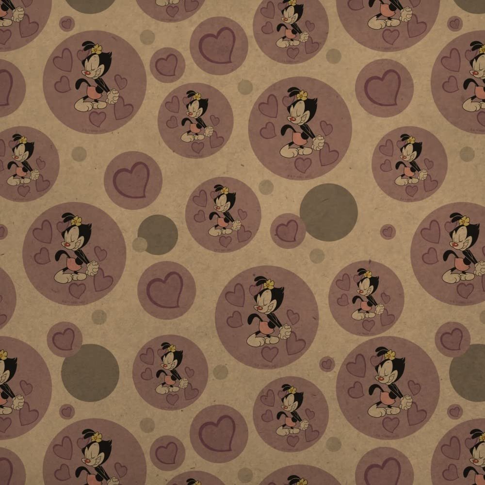 GRAPHICS & MORE Animaniacs Dot Hearts Premium Kraft Gift Wrap Wrapping Paper Roll