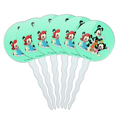 GRAPHICS & MORE Animaniacs Group Cupcake Picks Toppers Decoration Set of 6