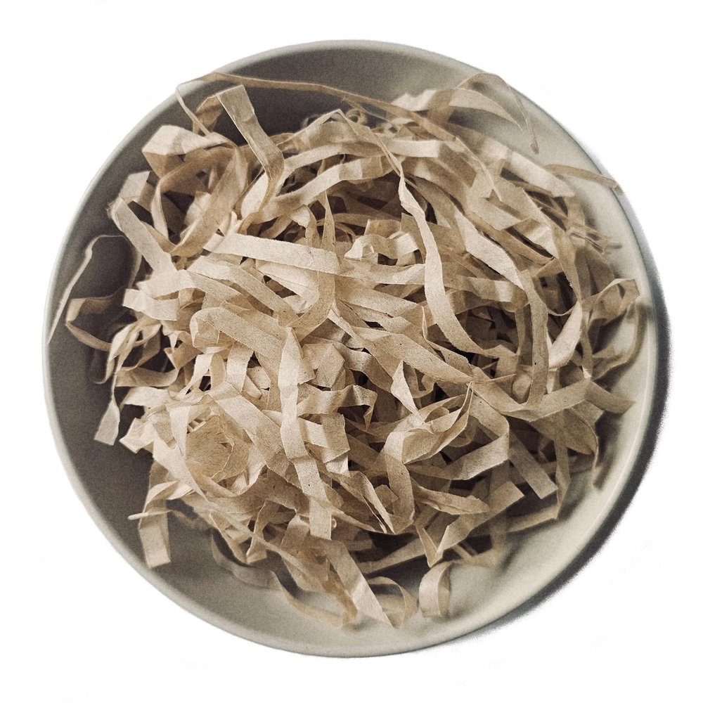 Inside My Nest Desert Tan Shredded Tissue Paper Shred Light Brown Shred Gift Box Filler Hamper Acid-free Colorfast 60g