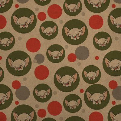 GRAPHICS & MORE Pinky & The Brain Head Premium Kraft Gift Wrap Wrapping Paper Roll