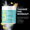 RAW Pre Workout Powder, Thavage (Beach Bum) - Chris Bumstead Sports Nutrition Supplement for Men & Women - Cbum Pre Workout for Working Out, Hydration, Mental Focus & Energy - 40 Servings view 2