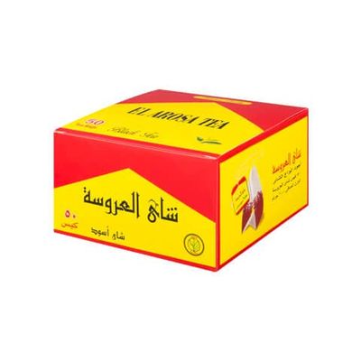 50 Bag Al Arousa Egyptian wholesale tea Alarousa Black Tea Natural Egyptian Halal Tea A cup of tea is enough after lunch. Halal Egyptian tea Herbs natural tea (1 Pac 50 Bag)