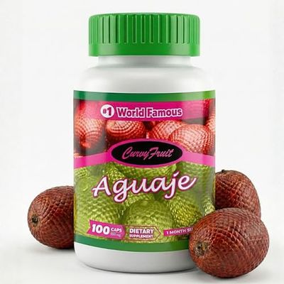 Aguaje CurvyFruit Natural Support for Fuller Glutes, Hips & Bust 550 mg x 100 Capsules 31-Day Supply from The Peruvian Amazon Since 2010