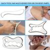 Allshow Gua Sha Scraping Massage Tools Set, Stainless Steel Guasha Massage Tools for Soft Tissue Therapy (5 Pcs) view 4