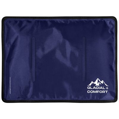 Glacial Comfort Large Gel Ice Pack for Injuries Reusable - (15" x 11") Cold Pads for Back Pain, Hip, Knee, Shoulder, Muscle Strains, Migraine & Postpartum Recovery, Flex Technology - Compression Pad.