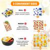 Reusable Beeswax Wrap - 9 Pack, Beeswax Wraps for Food, Eco-Friendly Beeswax Food Wrap, Organic, Sustainable, Biodegradable, Zero Waste, Plastic-Free Food Storage (Orange | Strawberry | Blueberry) view 2