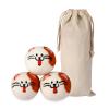 Dryer Balls Laundry Reusable - XL Wool Dryer Balls - Handmade Cute, Extra Large Dryer Balls, Shorten Drying Time, Organic Wool - Dry 1000+ Loads (3 Pack Cat Shape) view 1